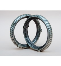 Ein Paar außergewöhnliche antike Silberarmbänder aus Sindh, Pakistan oder Gujarat Indien   Nr-21/WL2