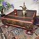 55x55 cm Very rare Antique solid wood orient tea table sidtable from Afghanistan Pakistan No:21/3