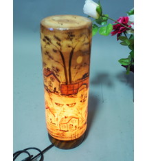 Camel Skin leather  table lamp IT/14