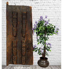 Antique orient vintage carved wooden door panel Door from Nuristan Afghanistan  Swat valley Pakistan 19/1A