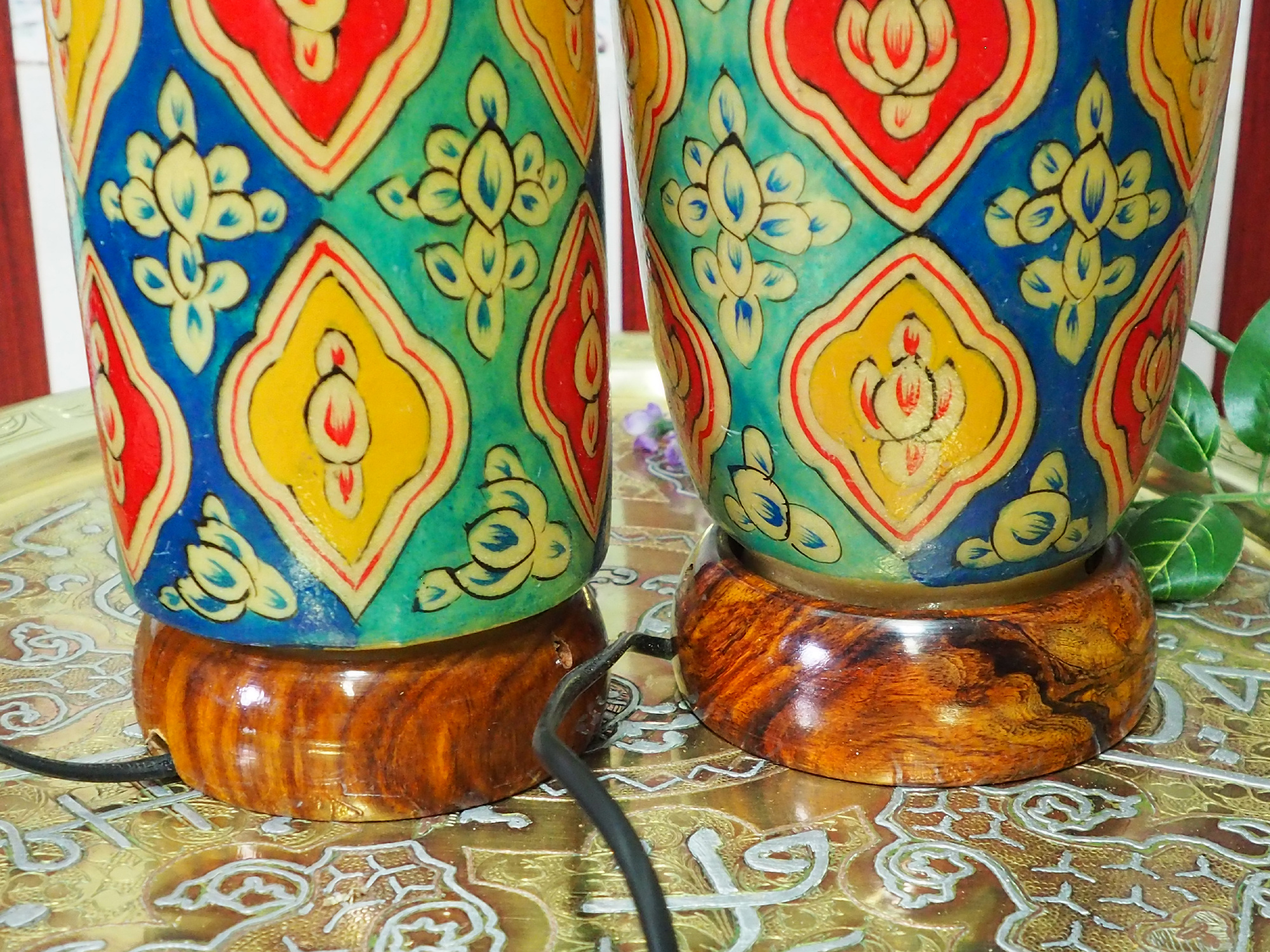 Camel Skin leather  table lamp IT/23