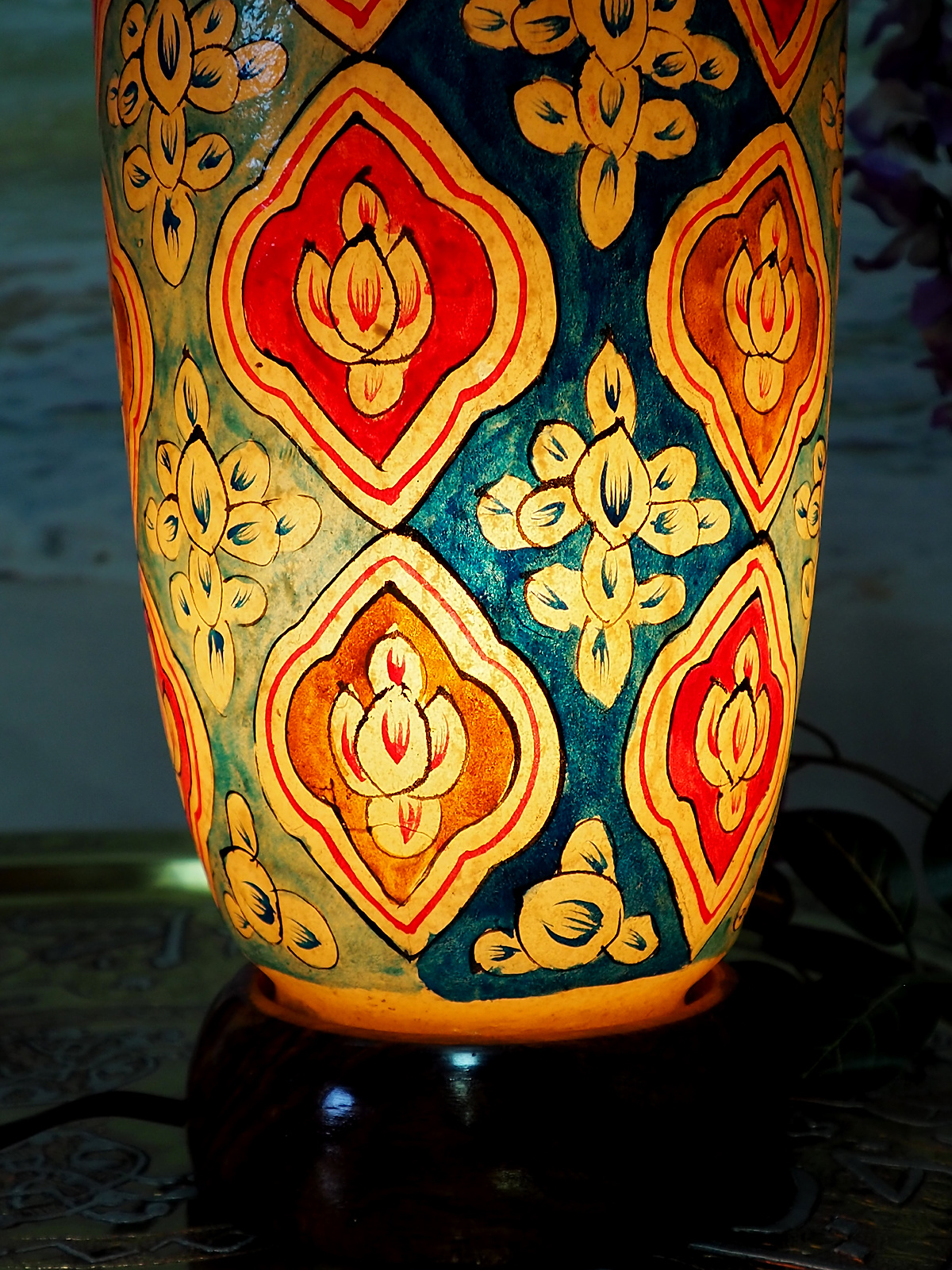 Camel Skin leather  table lamp IT/23