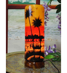 Camel Skin leather  table lamp IT/27