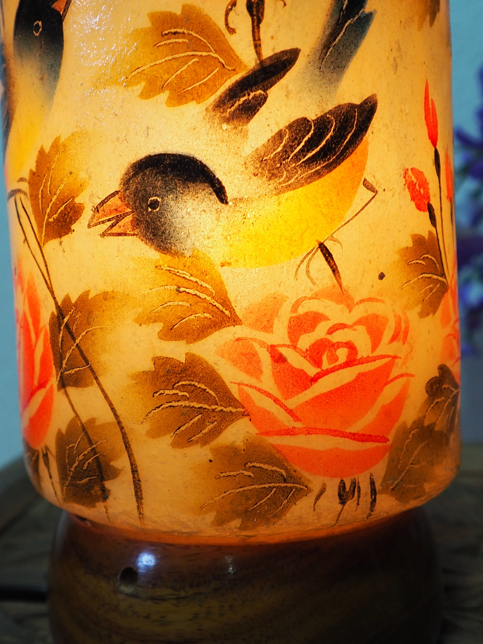 Camel Skin leather  table lamp IT/31