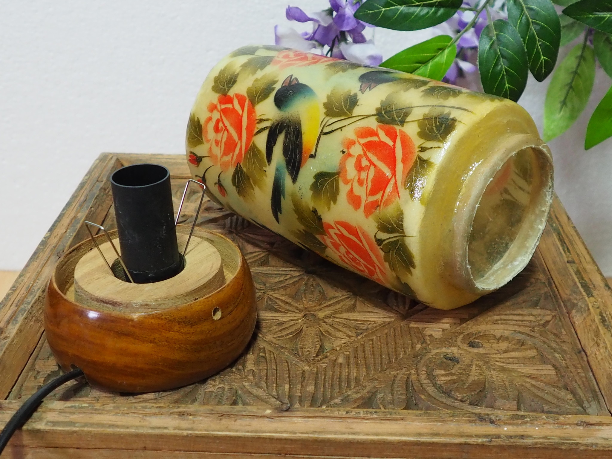 Camel Skin leather  table lamp IT/31