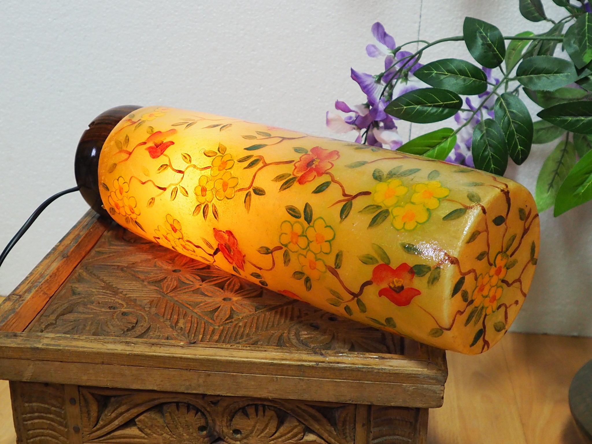 Camel Skin leather  table lamp IT/32