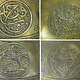 52 cm Antique ottoman orient Islamic  Hammer Engraved Brass table Tea table side table Tray from Afghanistan  No-21/H