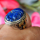 Turkmen Ring  Lapis Lazuli  seal stone No: 469