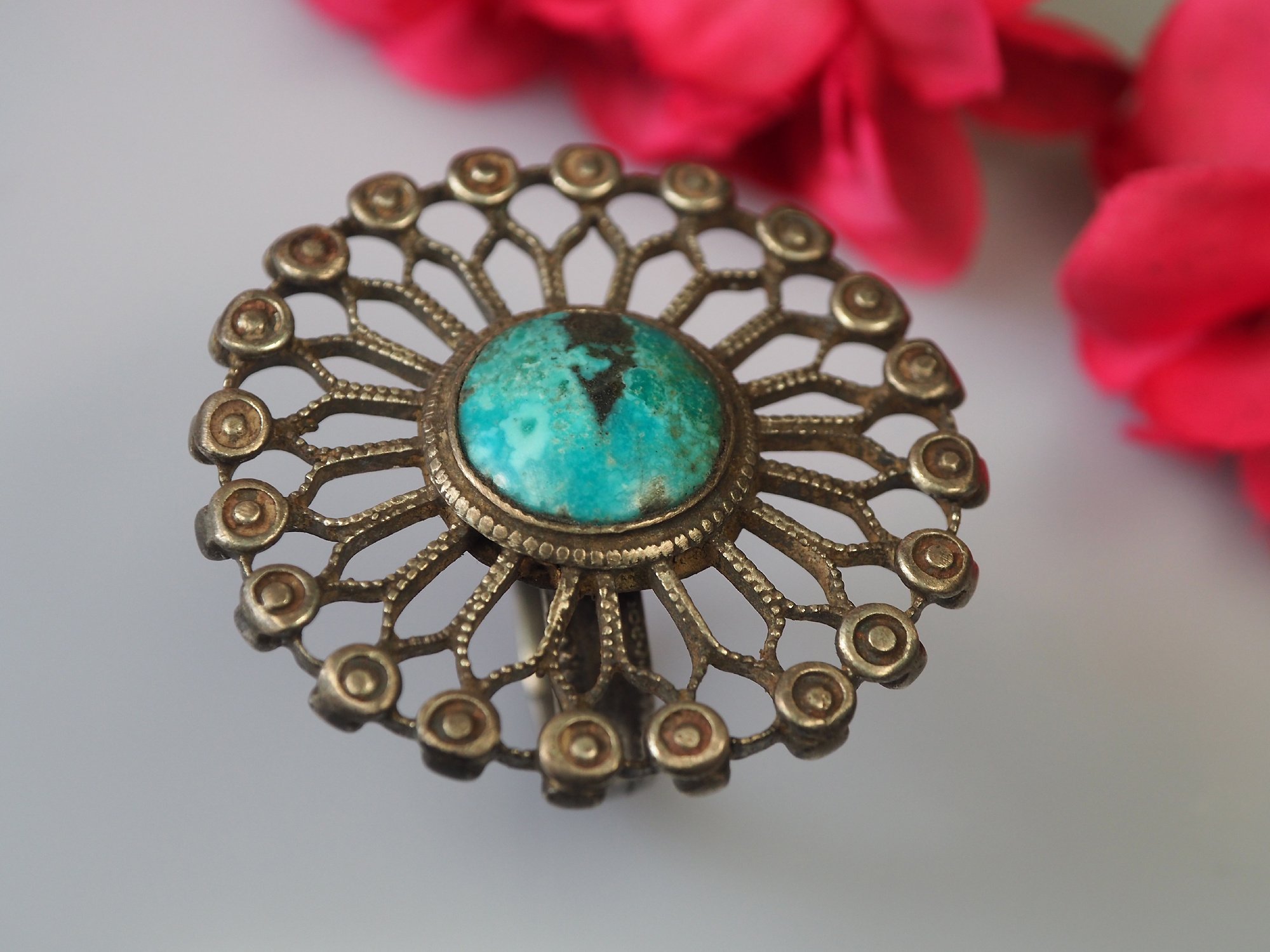 Afghan Ring  turquoise stone No:474