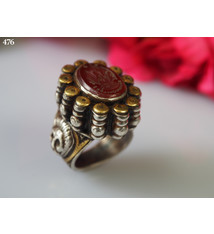 Turkmenische   Karneol Siegel Ring  Nr: 476