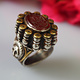 Turkmenische   Karneol Siegel Ring  Nr: 476