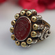 Turkmen Ring  Carnelian  seal stone No: 476