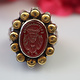 Turkmenische   Karneol Siegel Ring  Nr: 476