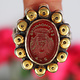 Turkmen Ring  Carnelian  seal stone No: 476