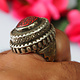 Turkmen islamic Ring   Corals seal stone No:481