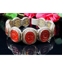 Massiv Silber Karneol Armband  Gliderarmband Afghanistan Nr-WL/C