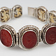 Afghan silver Carneliane Bracelet Link Bracelet Afghanistan No-WL/C