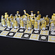 Rare Vintage Gardner Verbilki Russian Porcelain Chess Set  ( Gold)