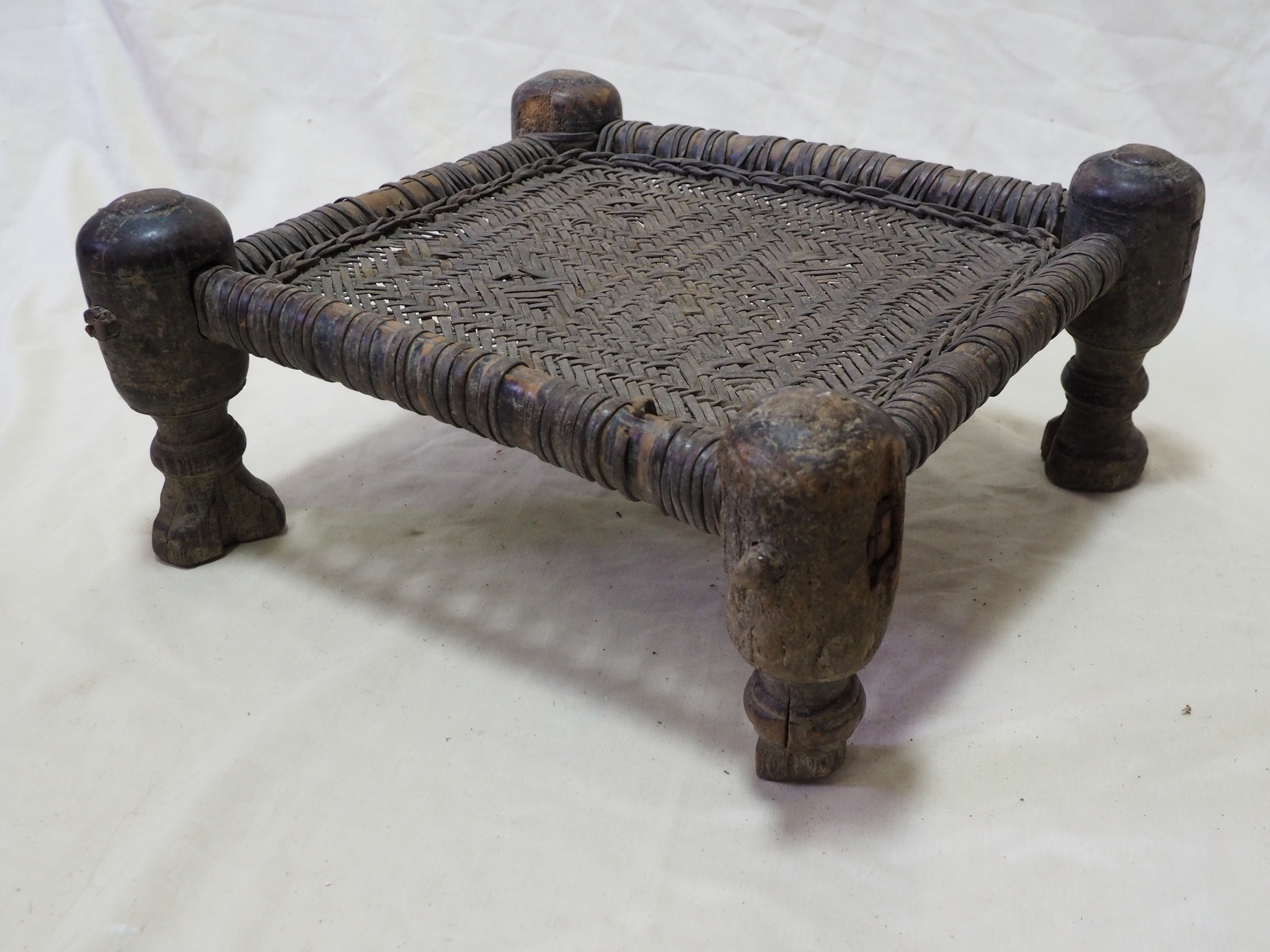 45x45 cm Antique Nuristan Chair  stool  No:NUR21-D