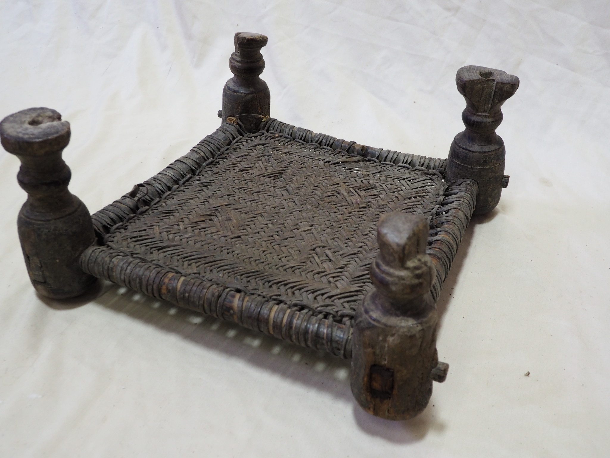 45x45 cm Antique Nuristan Chair  stool  No:NUR21-D