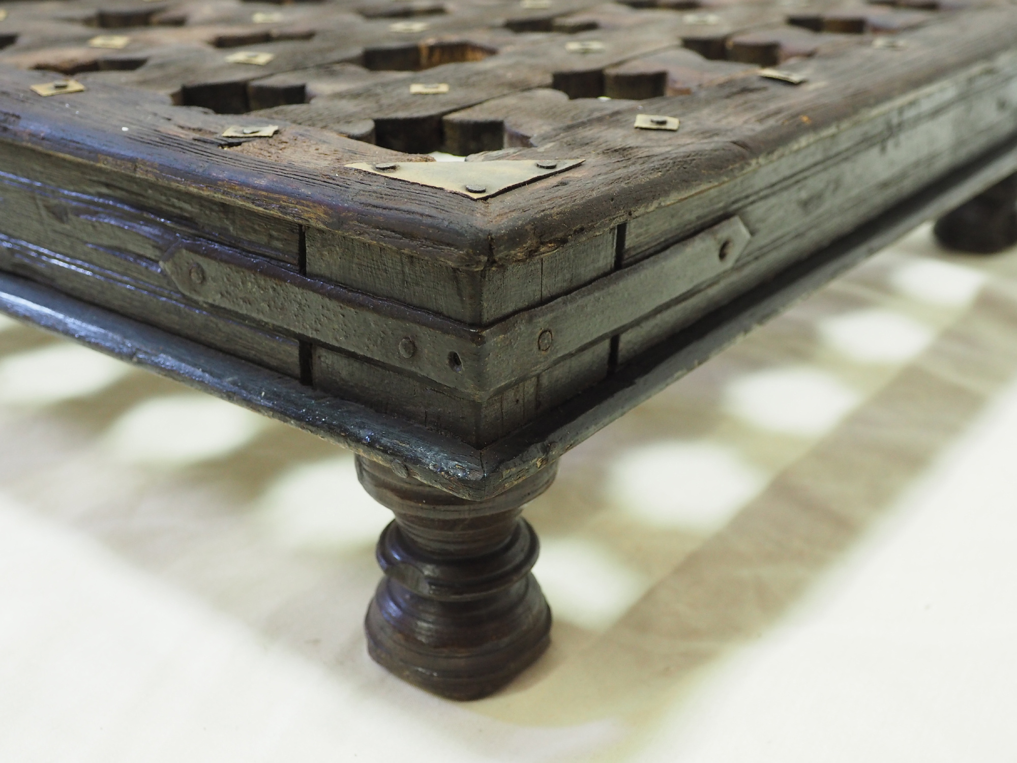 57x57 cm  Antique Mashrabiya Tea table side table india  Nr:21-A