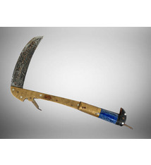 35 cm Knife Islamic scythe Short sword Dagger choora Pesh kabze  lohar Knife Khyber sickle Pick lapis  handle afghanistan pakistan : 21/F