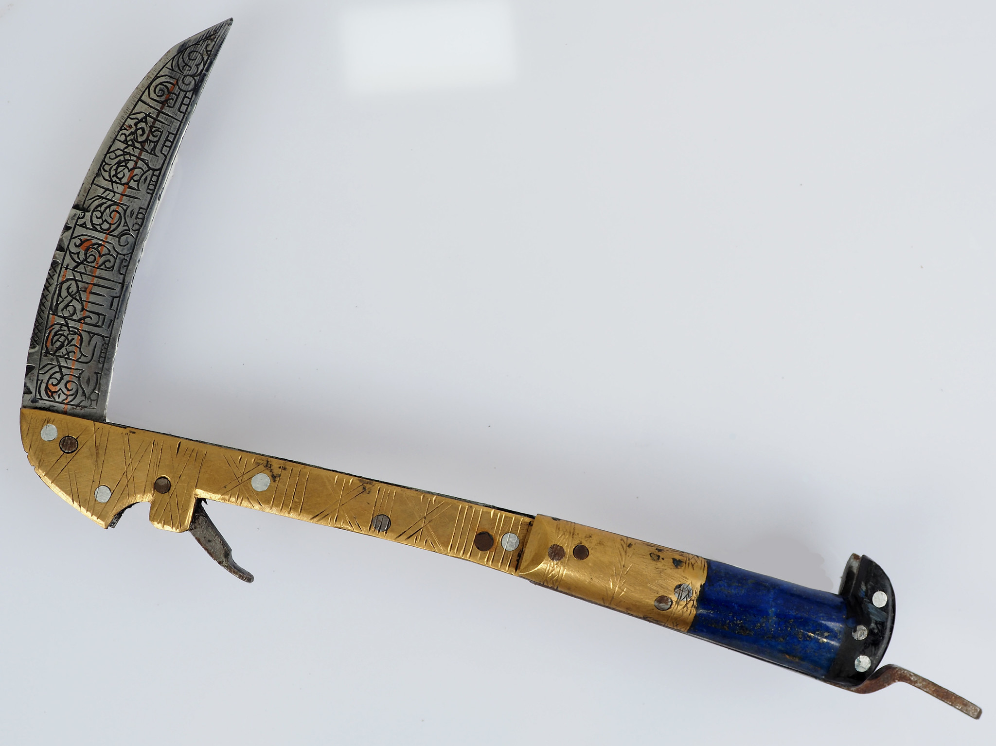 28 cm Messer Dolch choora dagger lohar Khybe messer Klappsense  Sense aus Afghanistan Pakistan Nr:21H