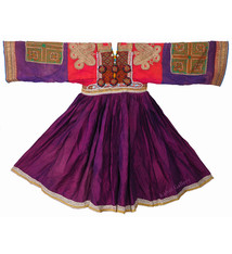 antique hand embroidered nomadic Kuchi Ethnic silk wedding dress from Afghanistan No-21/9