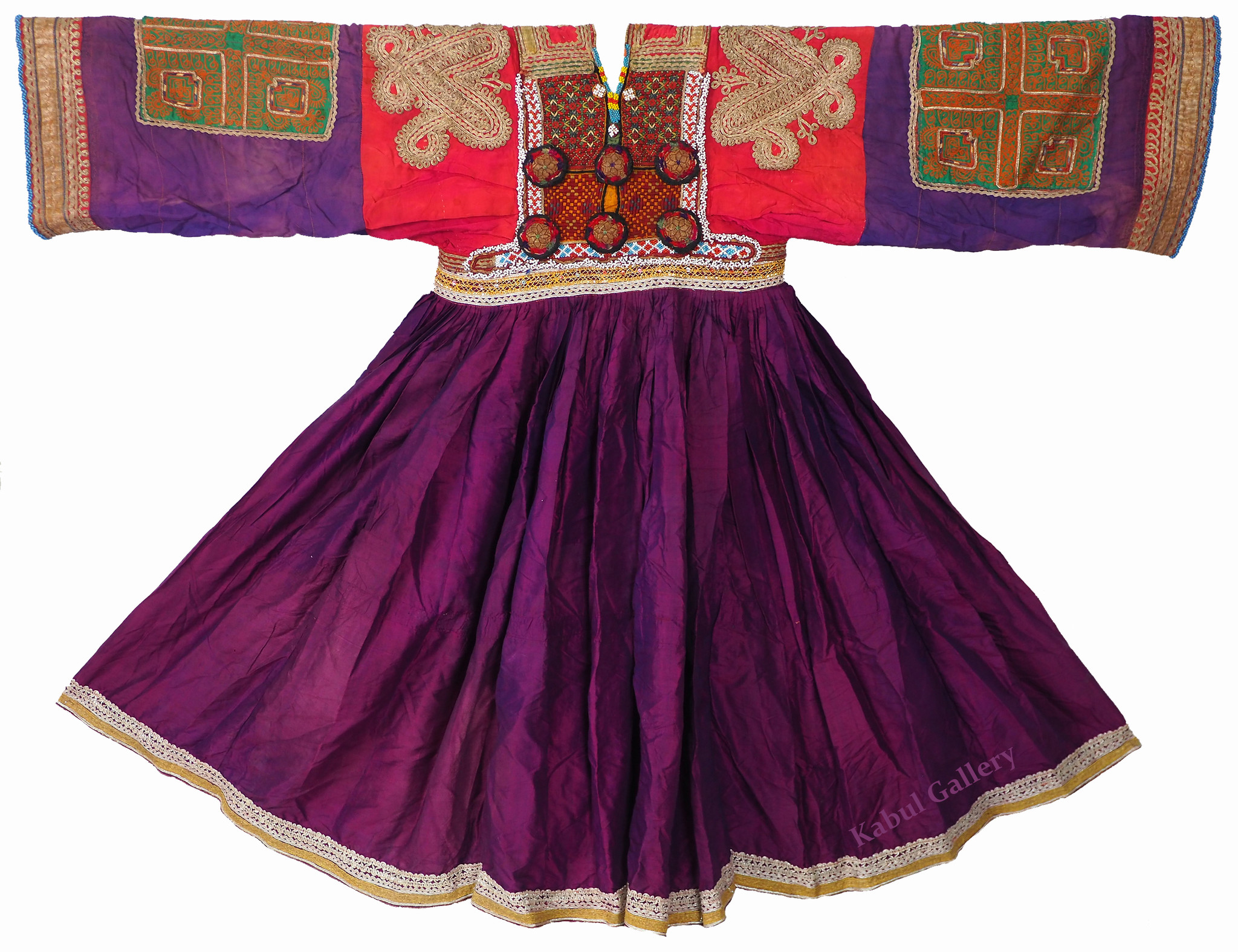 antik Nomaden kuchi Tracht  violett  21/9