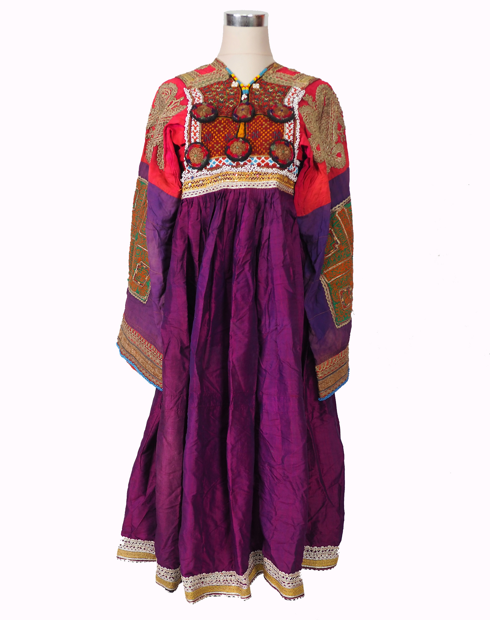 antik Nomaden kuchi Tracht  violett  21/9