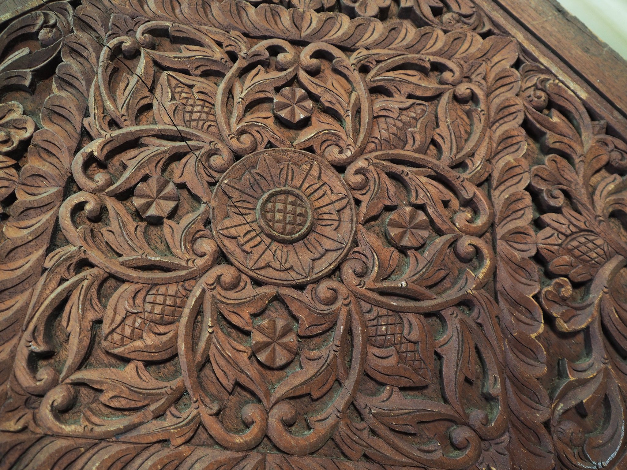 Antique orient vintage carved wooden Door from Nuristan Afghanistan