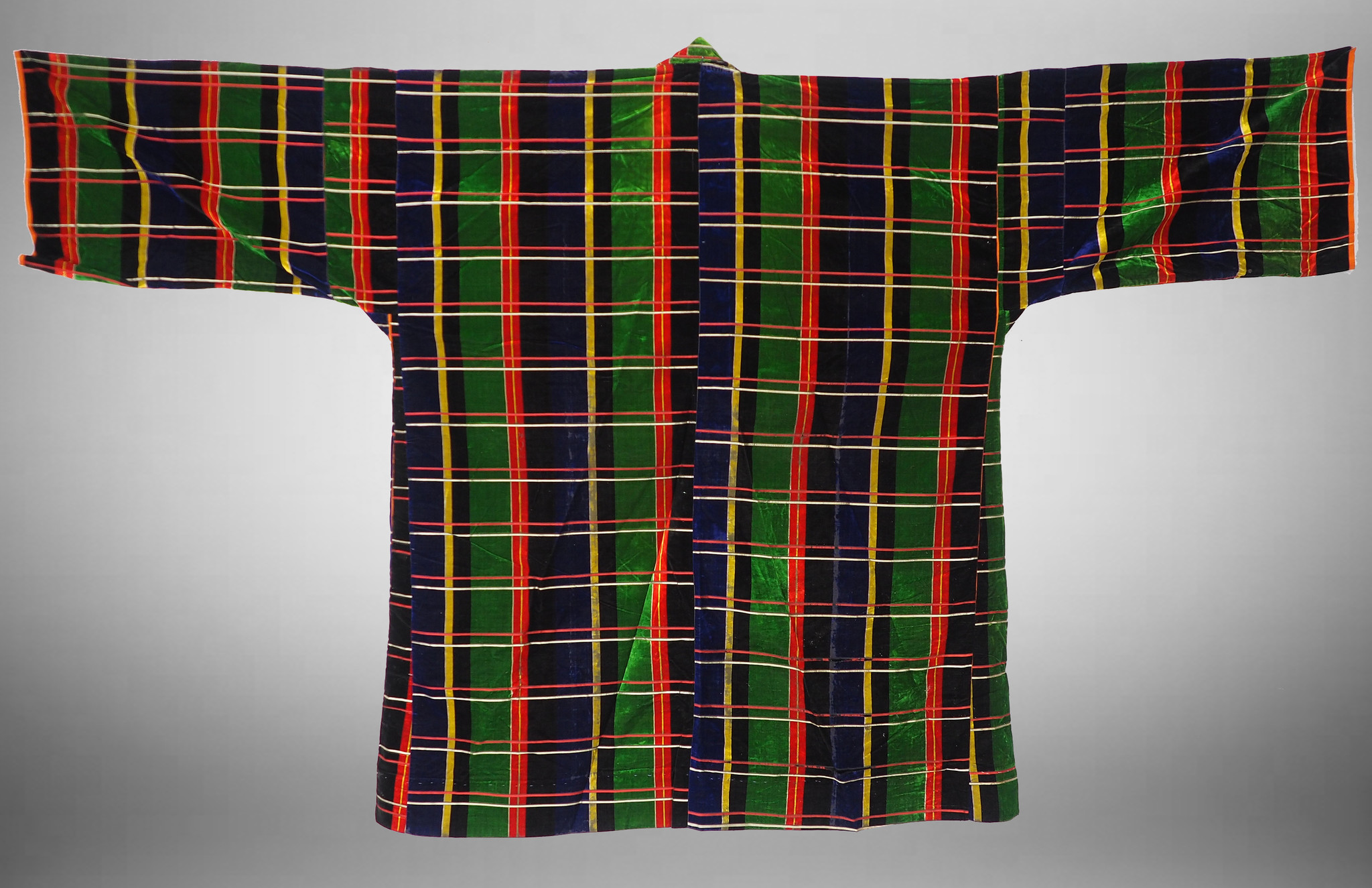 hand embroidered nomadic  Uzbek velvet Ethnic  silk dress   No-21/10