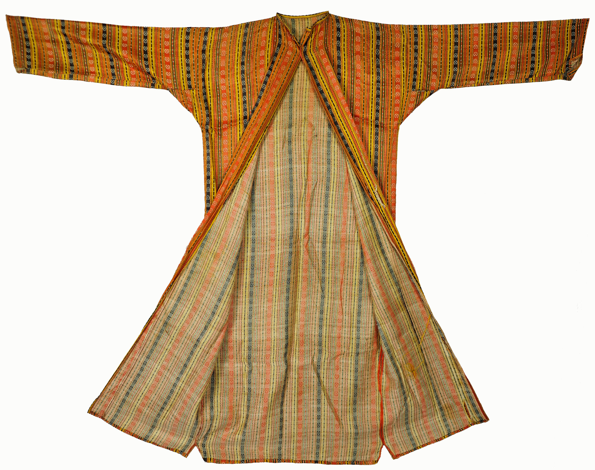 antique Persian Ethnic silk Chapan coat Chirpy  No-21/12