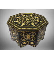 80x80 cm cm antique-look orient colonial solid wood hand painted  table Coffee Table living room table  from Afghanistan No:A