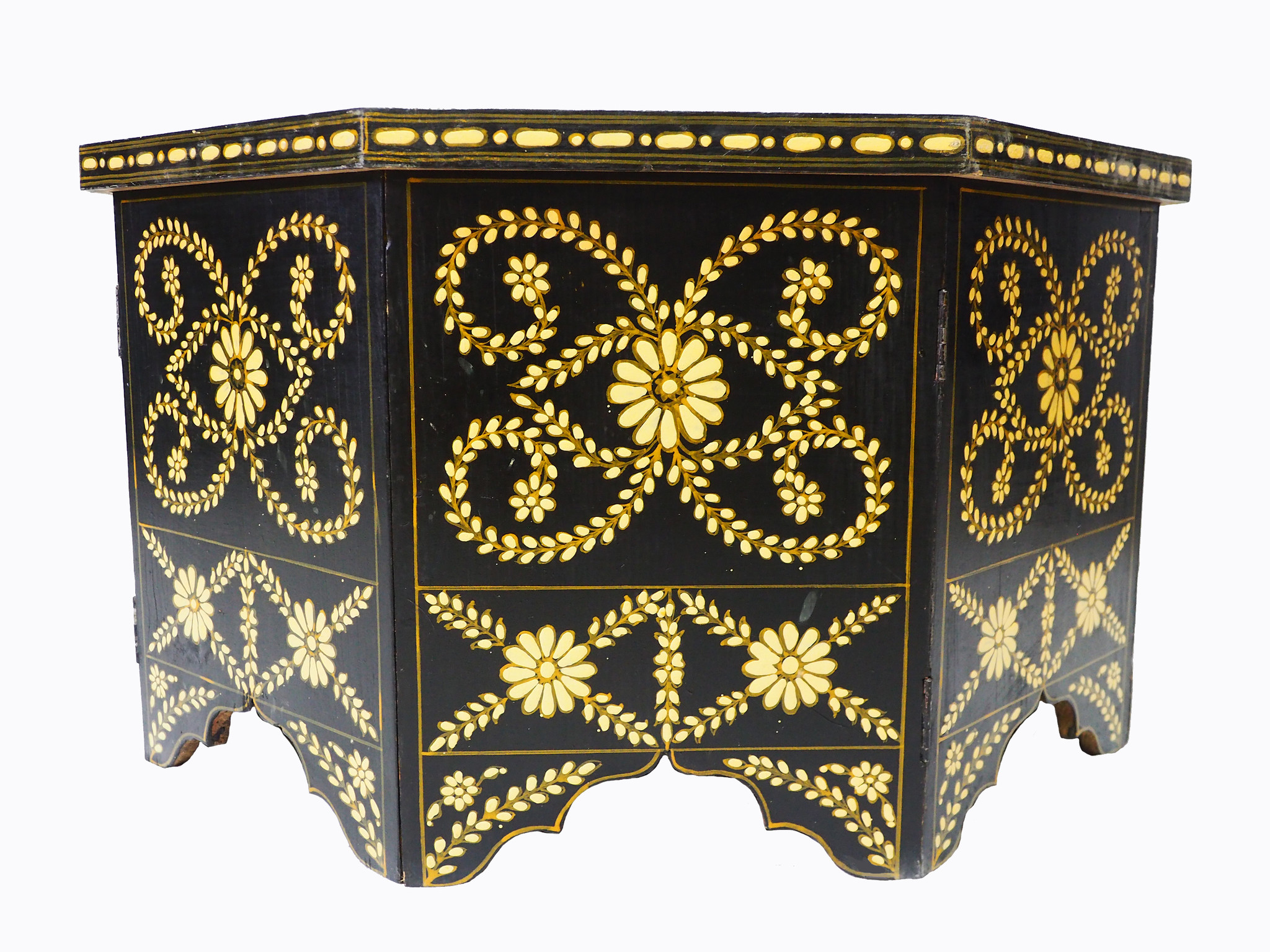 80x80 cm cm antique-look orient colonial solid wood hand painted  table Coffee Table living room table  from Afghanistan No:A
