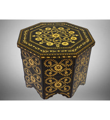 60x60 cm cm antique-look orient colonial solid wood hand painted  table Coffee Table living room table  from Afghanistan No:2