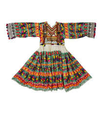 2 piece vintage hand embroidered nomadic Kuchi Ethnic dress from Afghanistan No-WL21-2