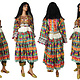 2 piece vintage hand embroidered nomadic Kuchi Ethnic dress from Afghanistan No-WL21-2