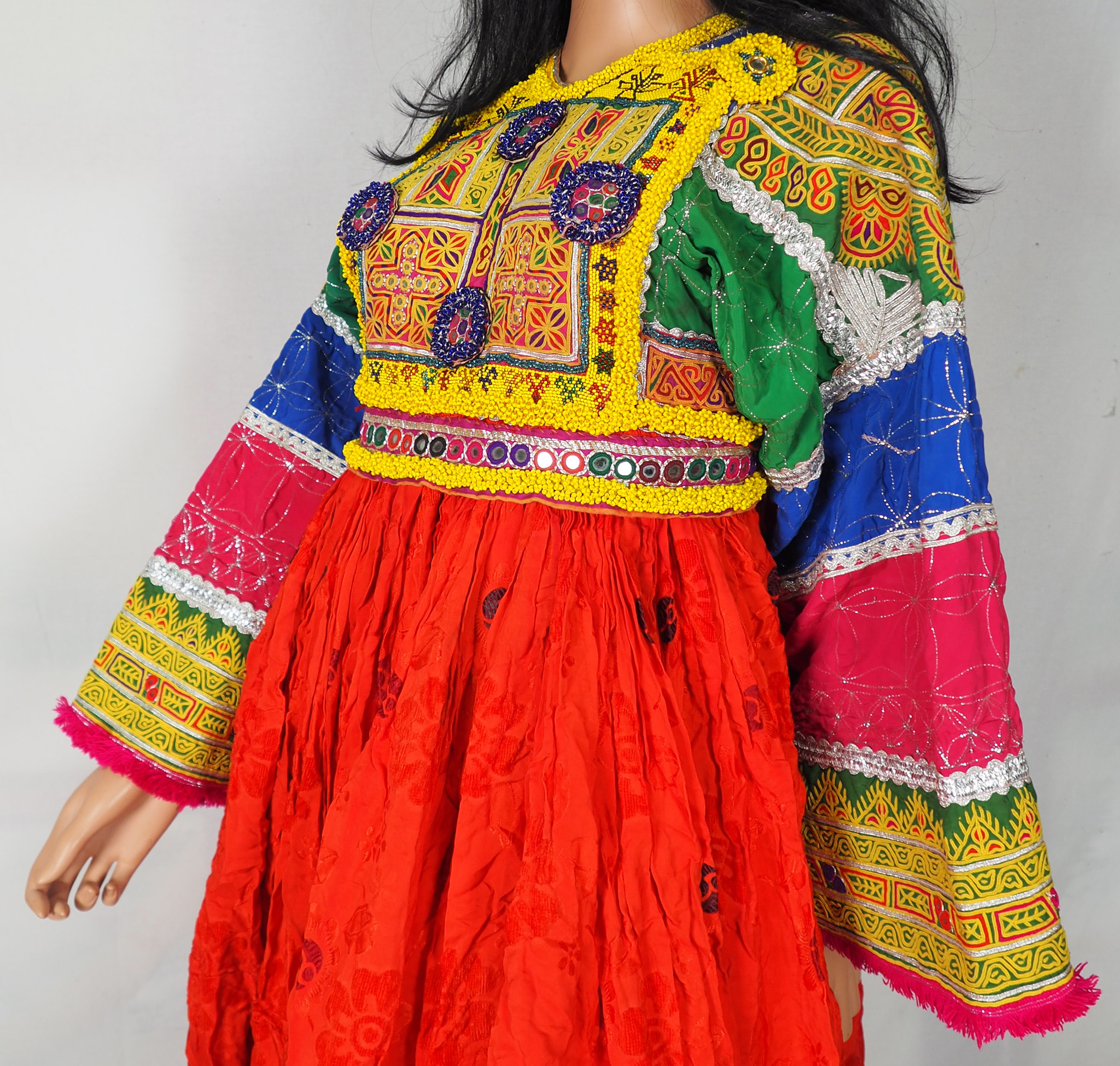 vintage hand embroidered nomadic Kuchi Ethnic dress from Afghanistan No-WL21-4