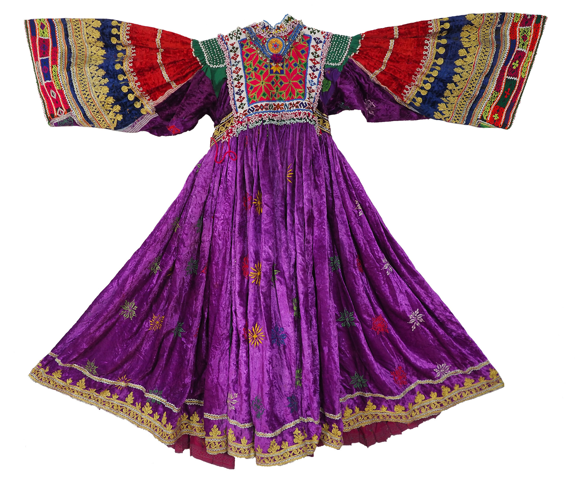 vintage hand embroidered nomadic Kuchi Ethnic dress from Afghanistan No-WL21-5