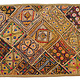 88x54 cm  Vintage Bohemian oriental  Patchwork wall hanging No:21/3