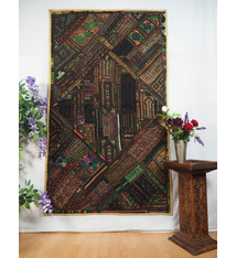 170x97 cm  Vintage Bohemian oriental  Patchwork wall hanging No:21/5