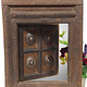 orient vintage carved wooden window from Nuristan Afghanistan   -No:6