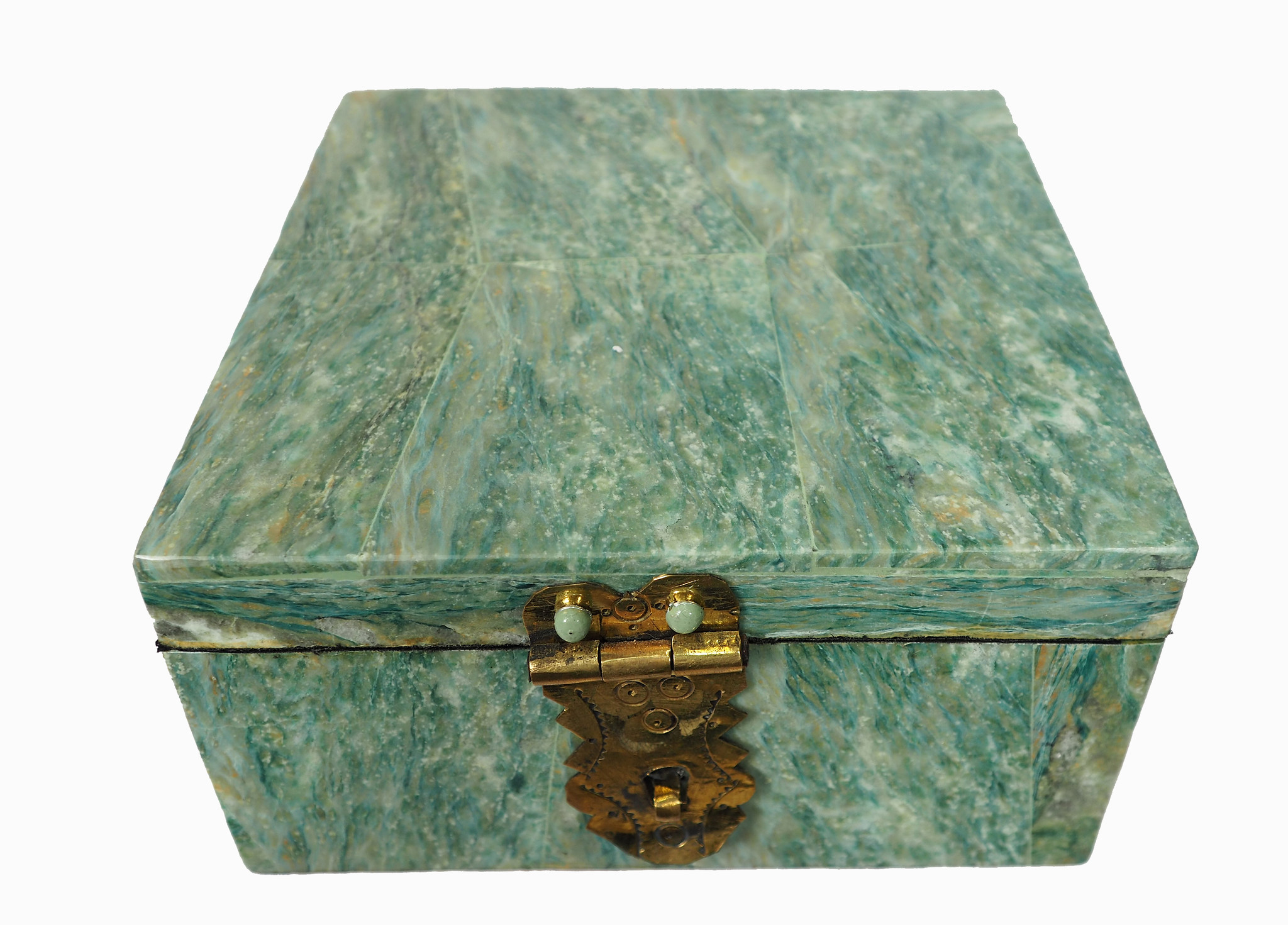 echt Serpentinstein Schmuck Dose schatulle Gefäß Dose Büchse deckeldose Süßigkeiten dose Serpentin Shah Maghsoud Grün Jade aus Afghanistan -21/B