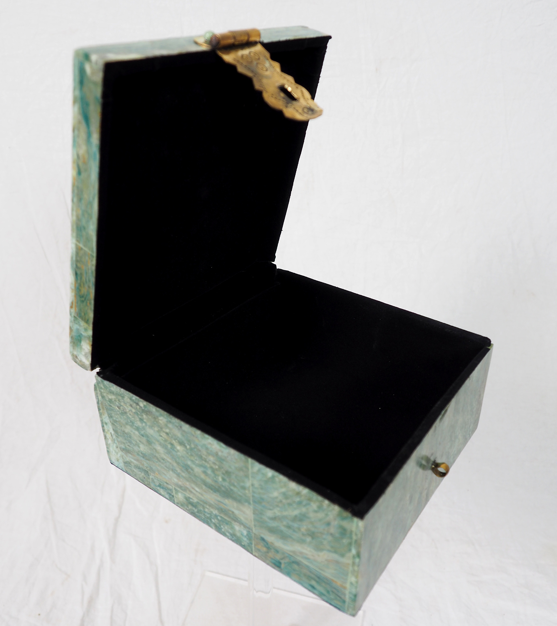 echt Serpentinstein Schmuck Dose schatulle Gefäß Dose Büchse deckeldose Süßigkeiten dose Serpentin Shah Maghsoud Grün Jade aus Afghanistan -21/B