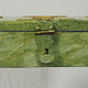 Hand Crafted  olive green serpentine Gemstone shahmaqsud box Candy Dish With Lid and Brass decoration from Afghanistan. 21/C