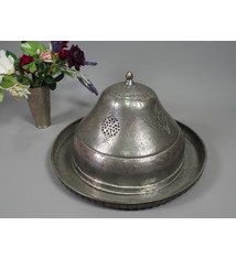 Antiker persischer Kupfer schalendeckel Sarpush Essen / Schüsseldeckel