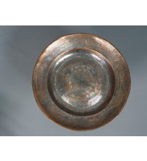 30 cm antik Massiv Kupfer Teller Tablett No:K22