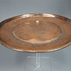 31 cm Antique ottoman orient Islamic Hammer Engraved copper Tray Plate from Afghanistan K23