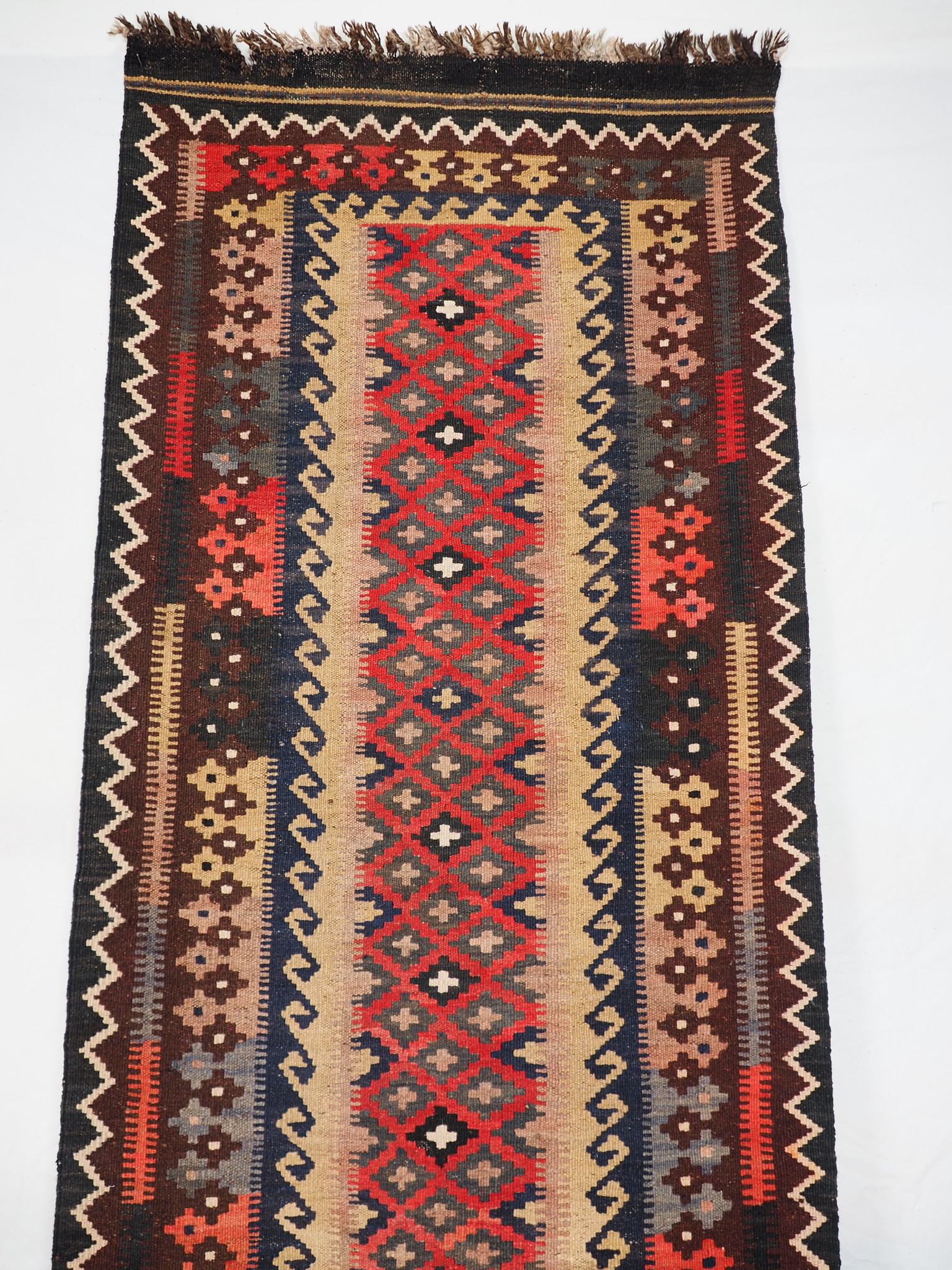12,7 x2,7 ft huge very rare oriental Afghan nomadic Kilim   runner No:16